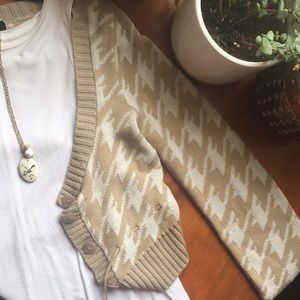Cropped Tan Cardigan